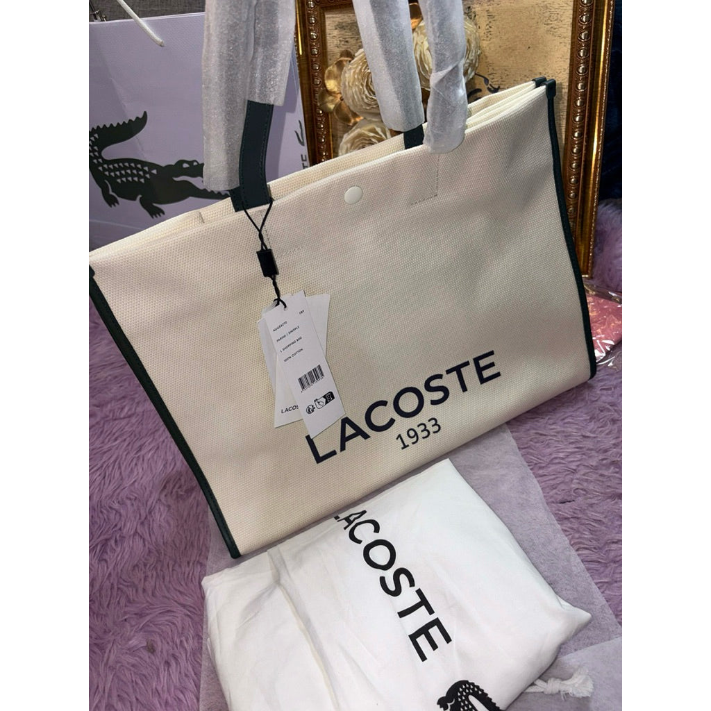 ORIG & IMPORTED LCT Heritage Canvas Cotton Medium Beige Tote Bag