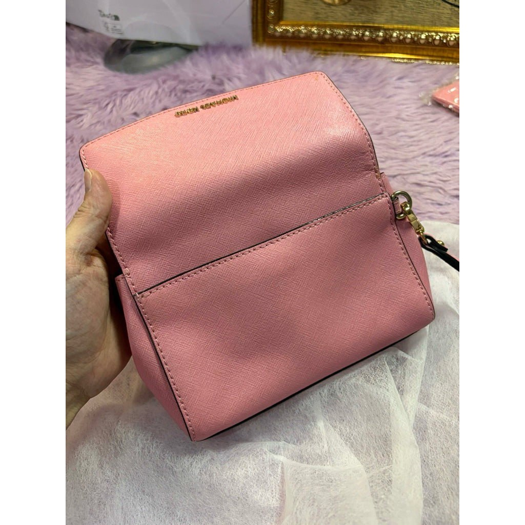 ORIG Preloved MK Pink Wristlet Wallet Makeup Pouch