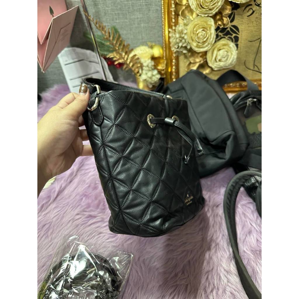 ORIG Preloved KS Natalia Small Bucket Black Bag