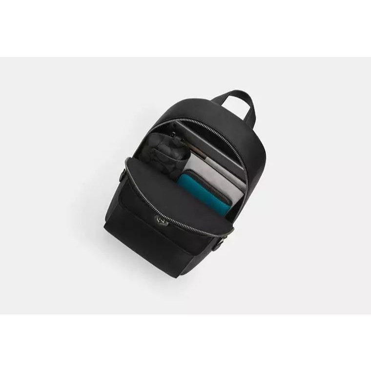 ORIG & IMPORTED CCH Turnlock Sling Pack Men Black Body Bag In Signature Canvas