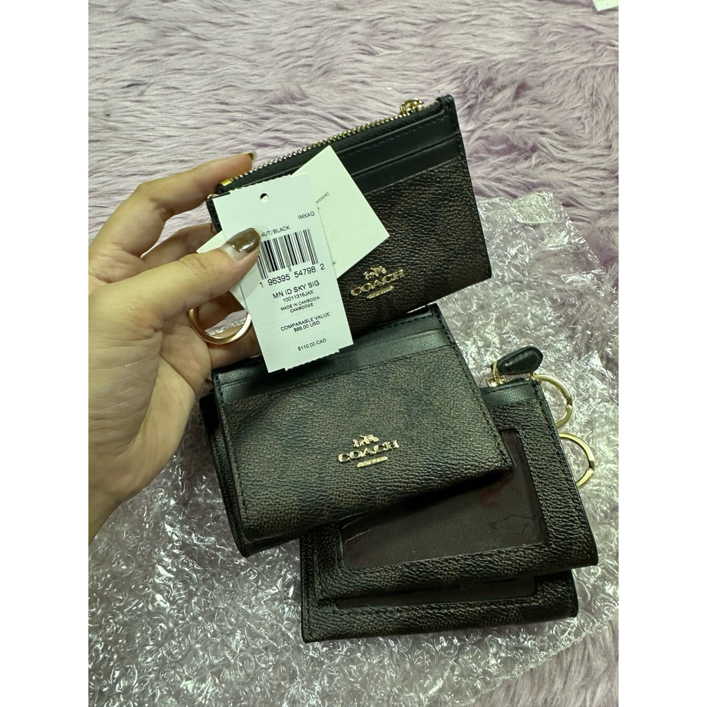 ORIG & IMPORTED Co@ch MINI SKINNY ID CASE CARD HOLDER SMALL WALLET - ORIG, US IMPORTED