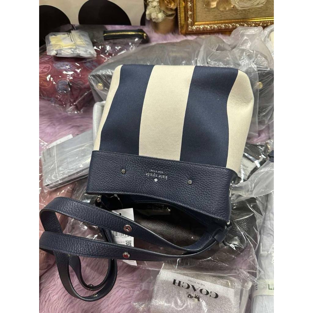 ORIG & IMPORTED KS Marti Small Bucket Bag Jacquard Blue