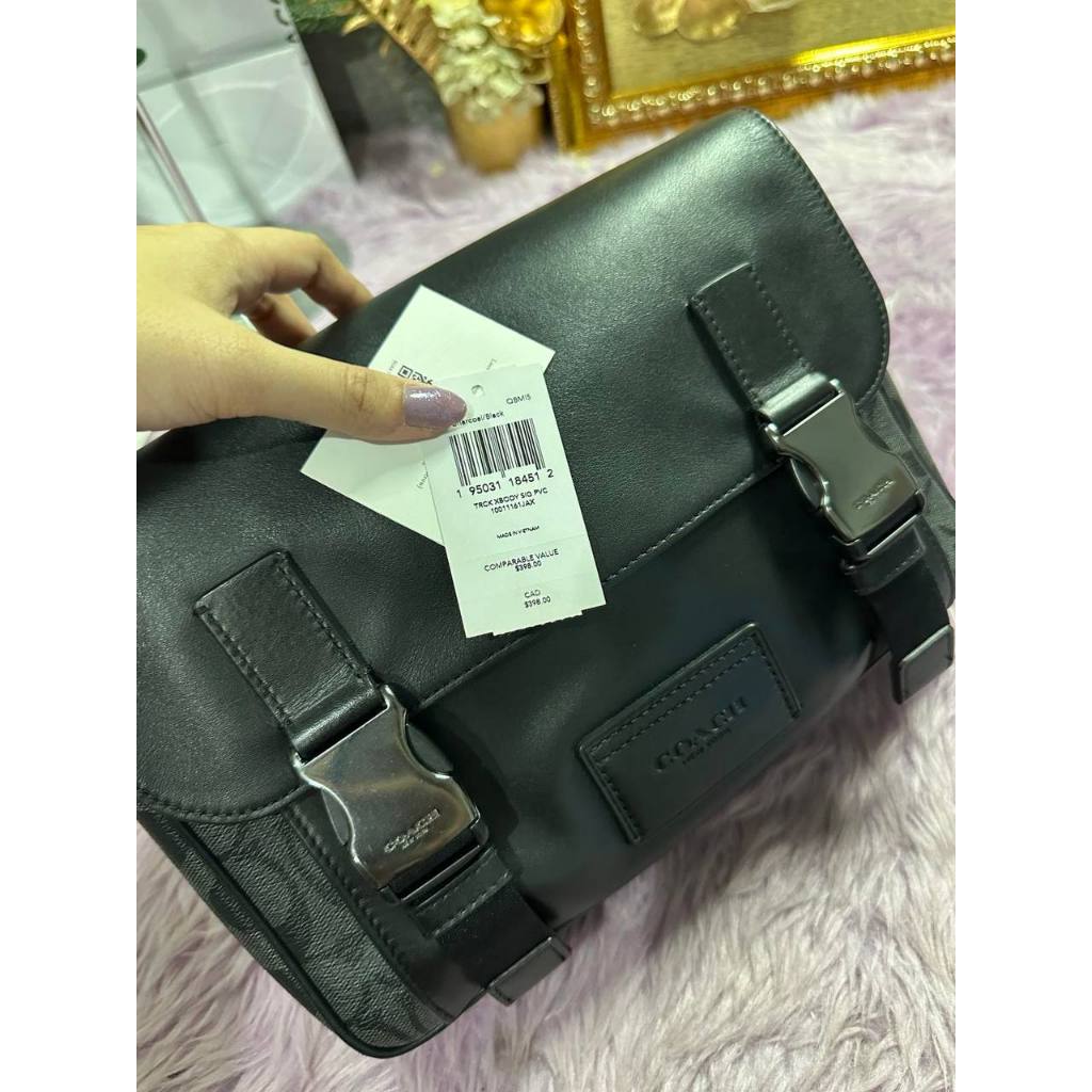 ORIG Preloved CCH Track Crossbody Men Black Bag