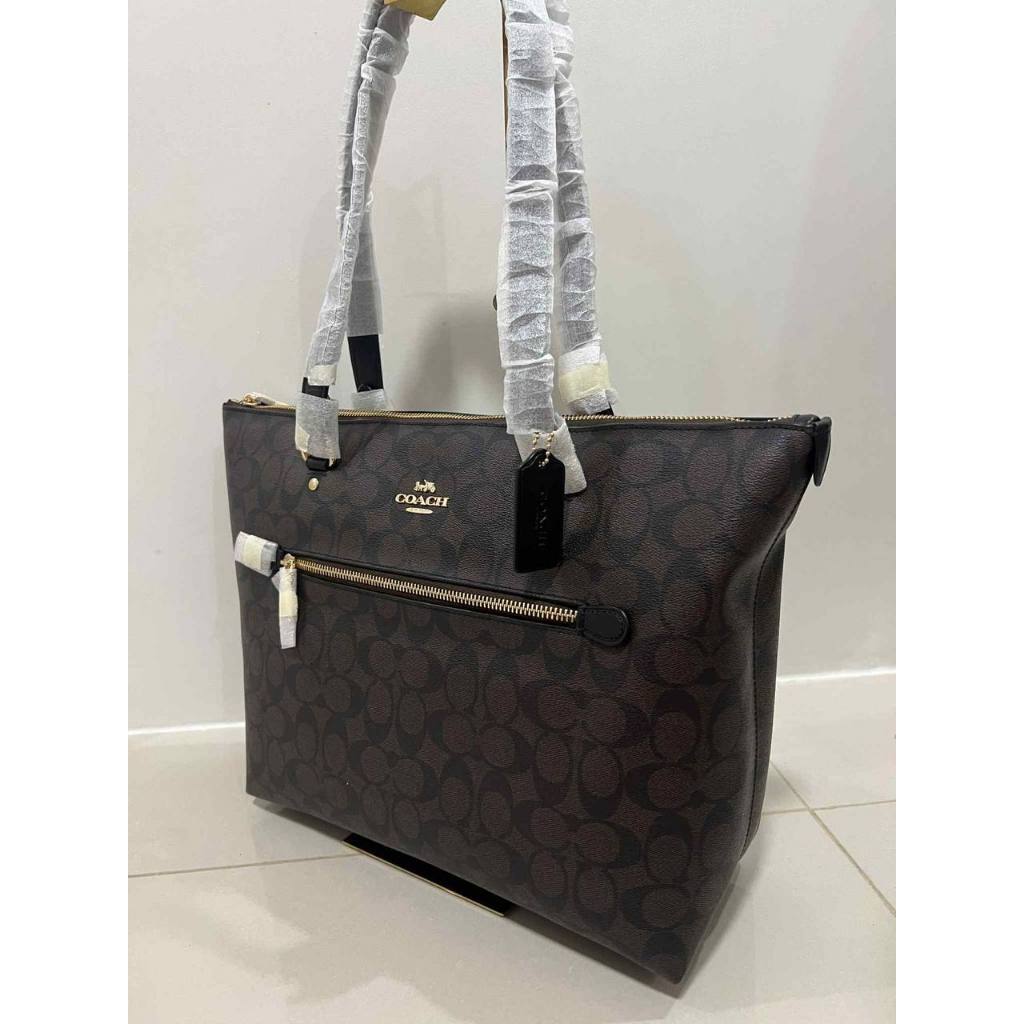 ORIG & IMPORTED CCH Gallery Tote Large Bag In Signature Canvas Brown/Black