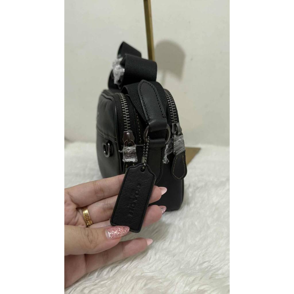 ORIG Preloved CCH Graham Crossbody Black Double Zip Men Bag