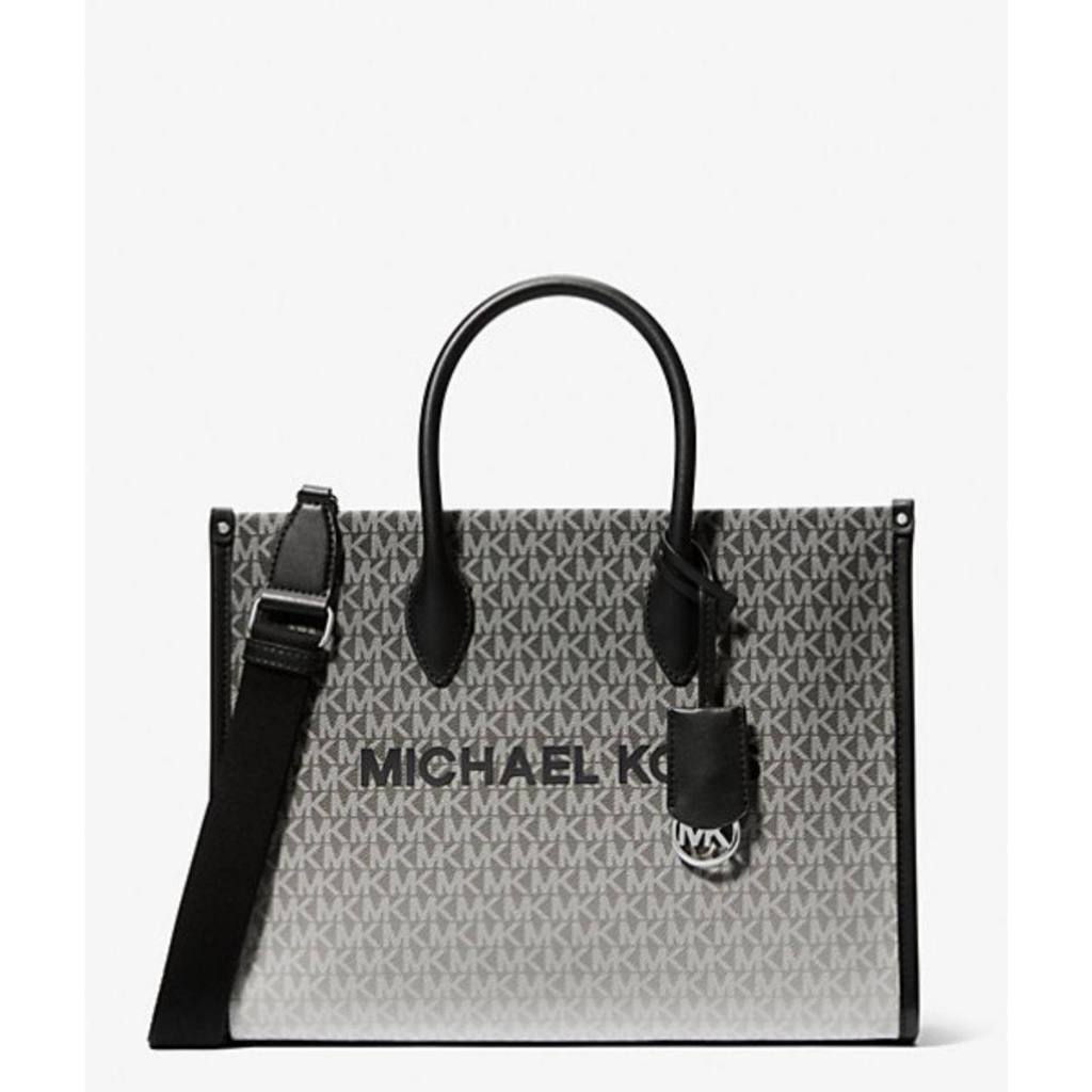 ORIG & IMPORTED MK Mirella Medium Ombré Logo Tote Bag Black