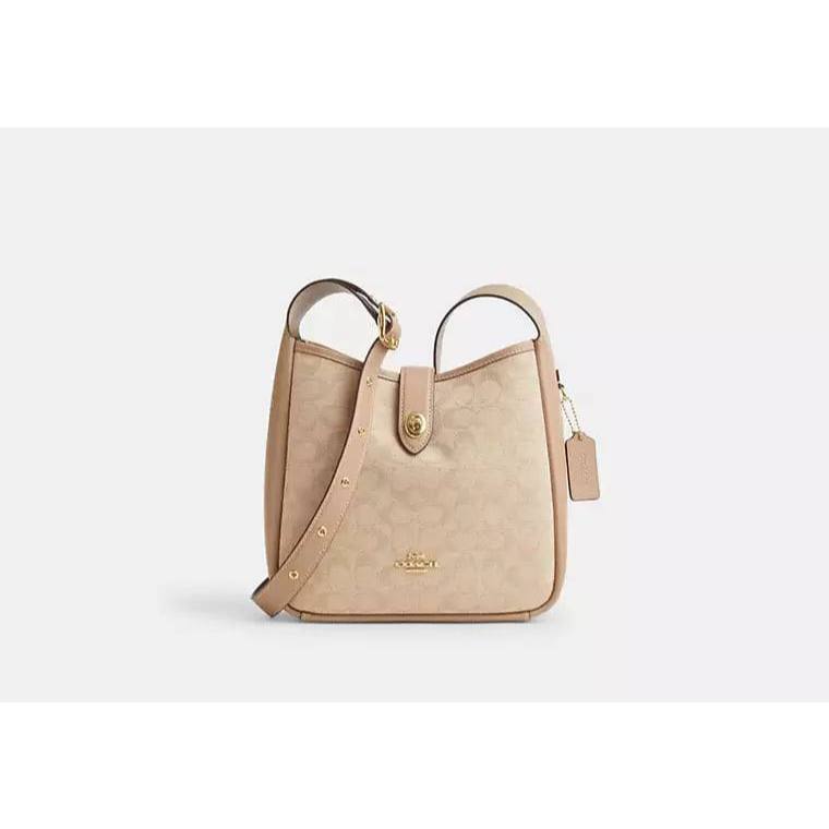 ORIG & IMPORTED CCH Hadley Convertible Crossbody Beige Brown Bag With Signature Canvas