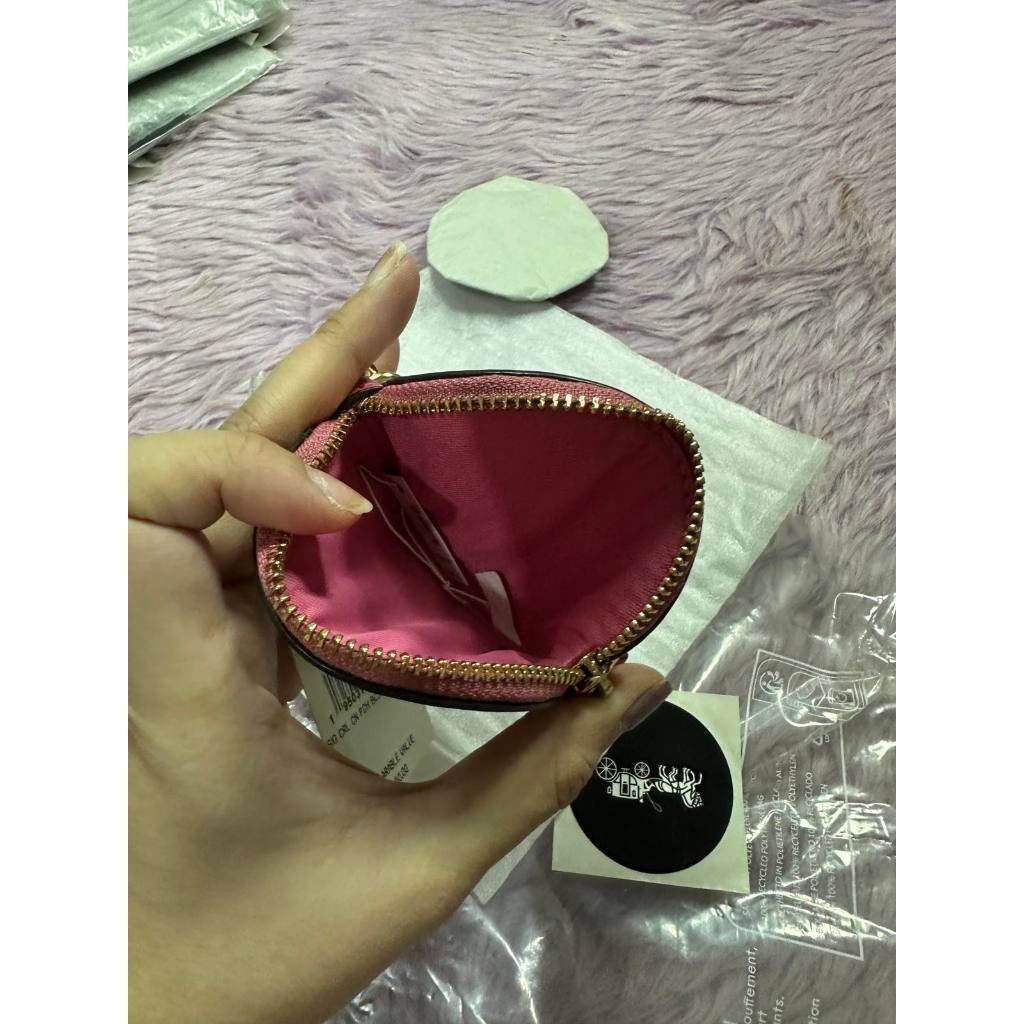 ORIG & IMPORTED CCH Circular Coin Pouch Small Wallet Bag Charm Pink