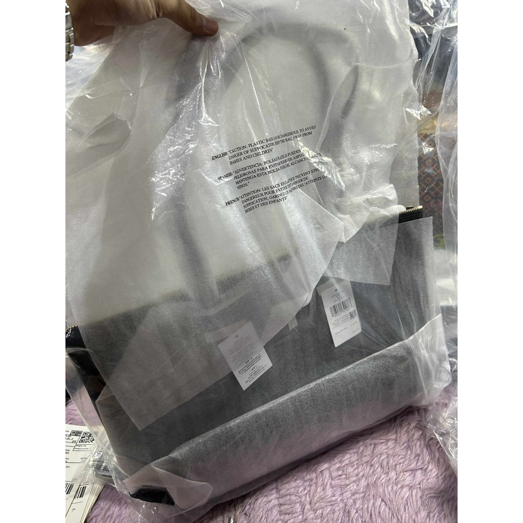 ORIG & IMPORTED KS Kitt Medium Tote Nylon Bag in Black / Brown / Green / Purple