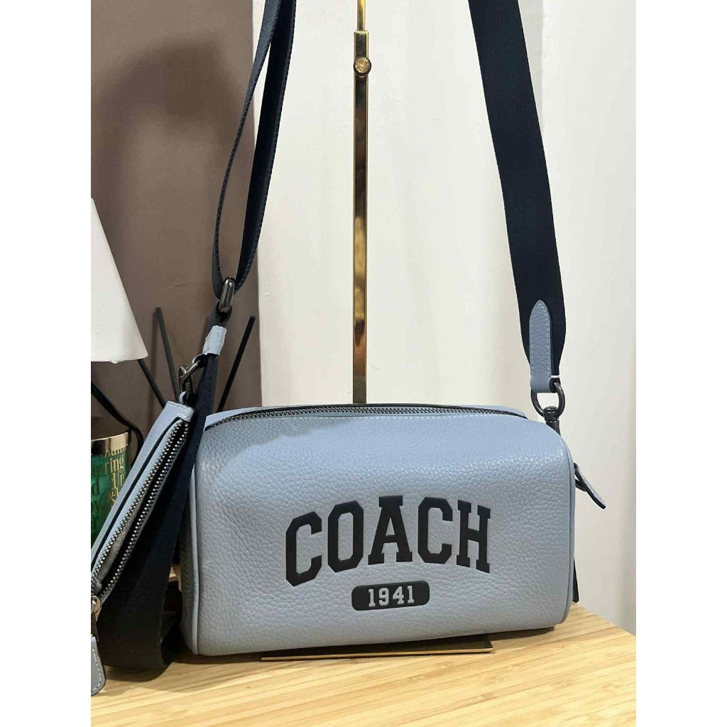 ORIG Preloved CCH Axel Crossbody With Varsity with small wallet Blue Men Bag