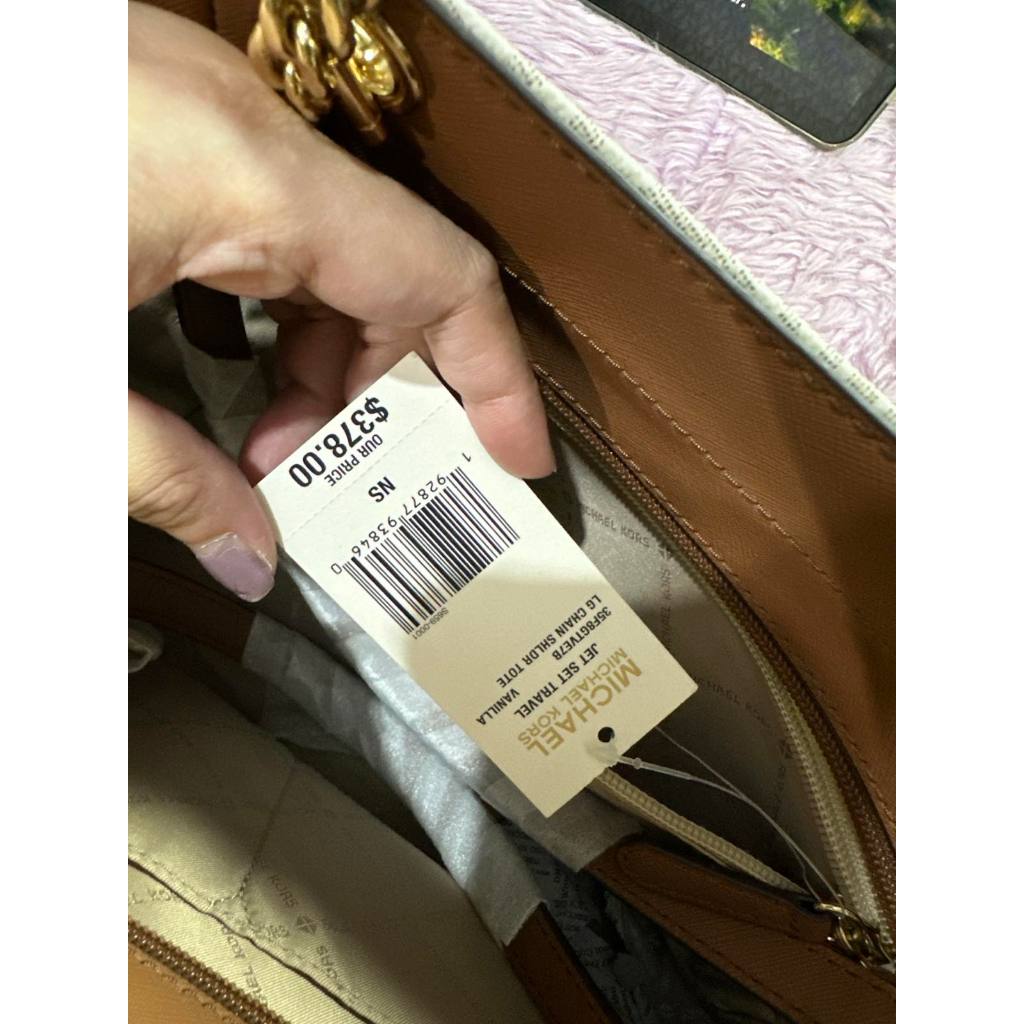 ORIG & IMPORTED MK Jet Set Large Vanilla White Tote Bag
