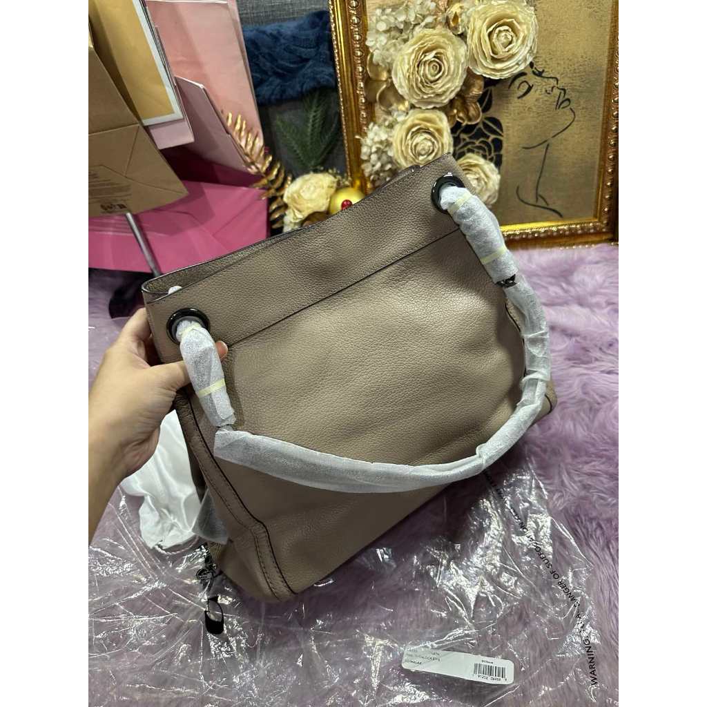 ORIG & IMPORTED CCH Turnlock Edie Shoulder Brown Taupe Bag
