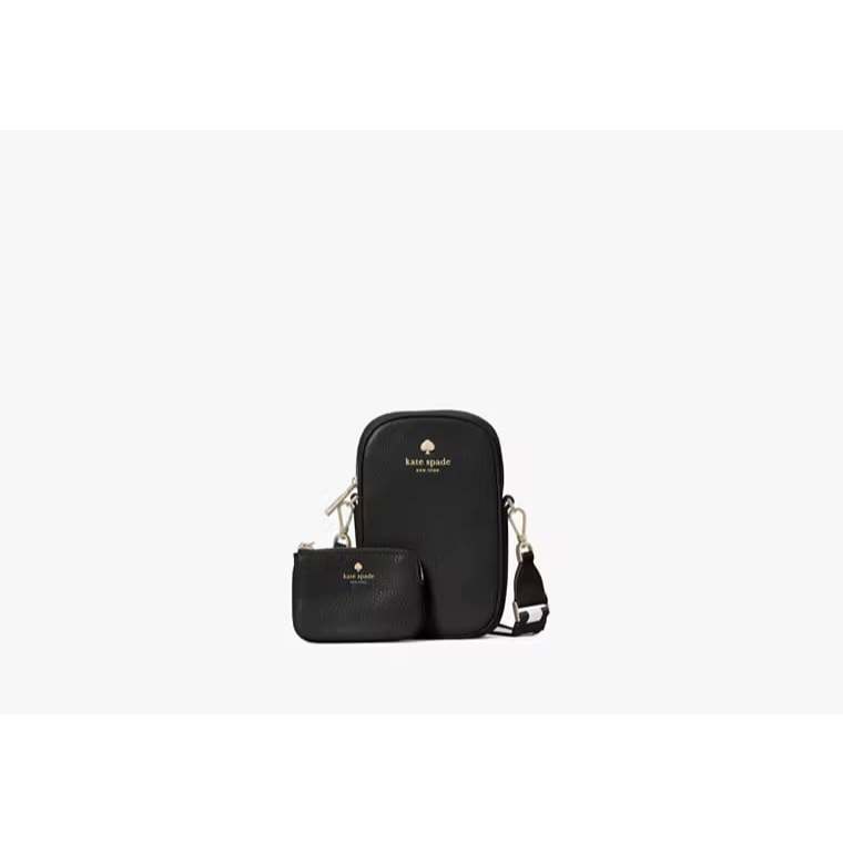 ORIG & IMPORTED KS Emma Phone Crossbody Small Black Bag with wallet