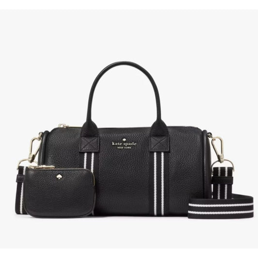 ORIG Preloved KS Rosie Small Duffle Crossbody Black Bag with Wallet