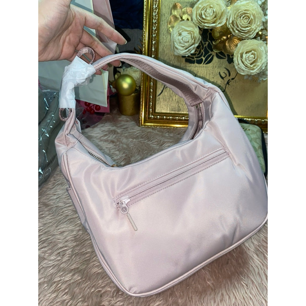 AUTHENTIC/ORIGINAL Lululemon City Essentials Nylon Shoulder Bag 4L - Gray Pink Red