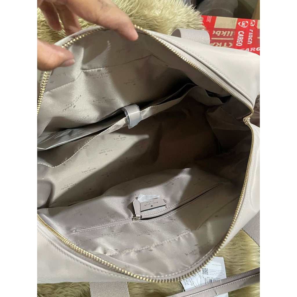 ORIG & IMPORTED KS Carter Nylon Large Weekender Black/Grey/Brown Bag