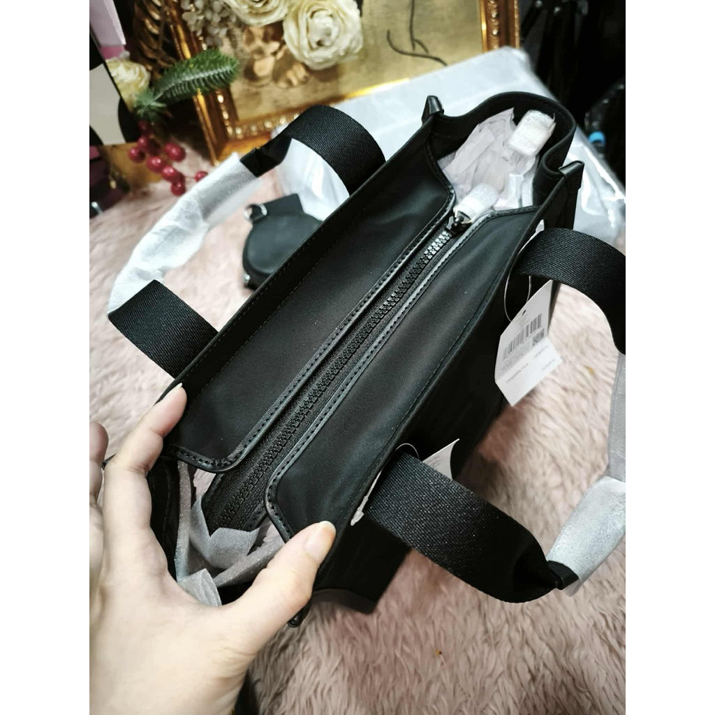 ORIG & IMPORTED KS Kip Nylon Small Tote Black Pink Bag