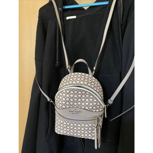 ORIG Preloved KS Natalia Top Handle Satchel Quilted Black Bag
