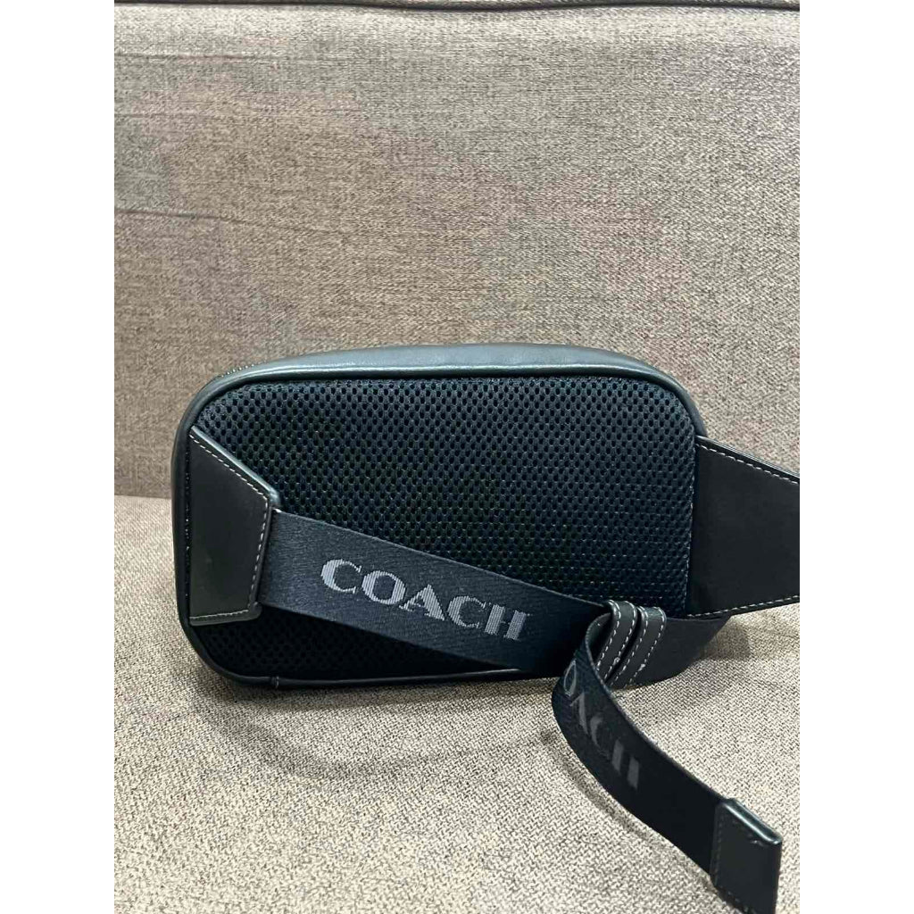 ORIG Preloved CCH Wyatt Belt Black Men Bag In Signature Canvas