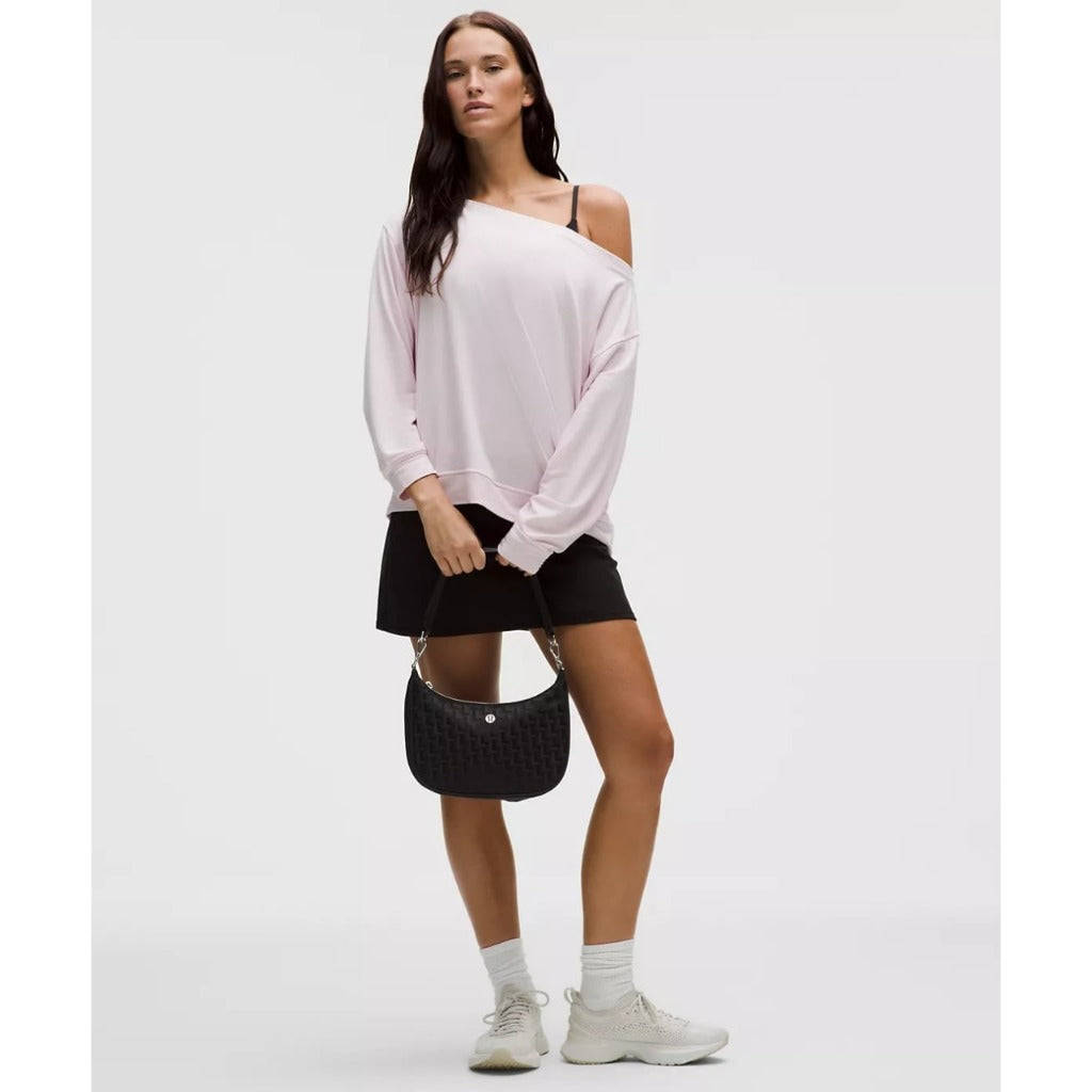 ORIG & IMPORTED Lululemon City Essentials Small Shoulder Nylon Bag 3L Monogram Black Pink Beige