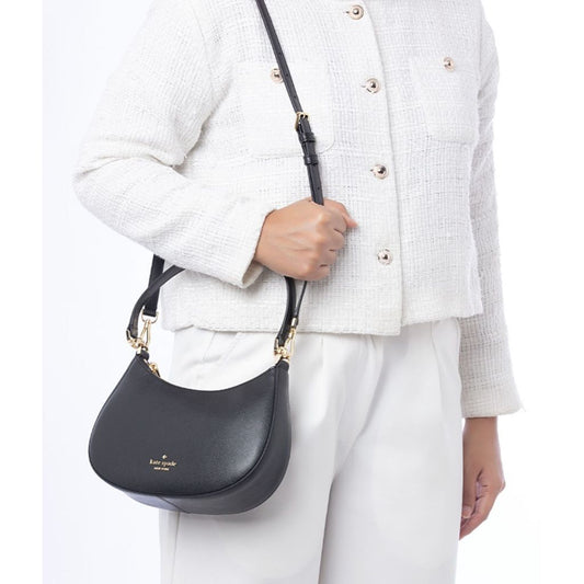 ORIG Preloved KS Paige Convertible Medium Crossbody Black Bag