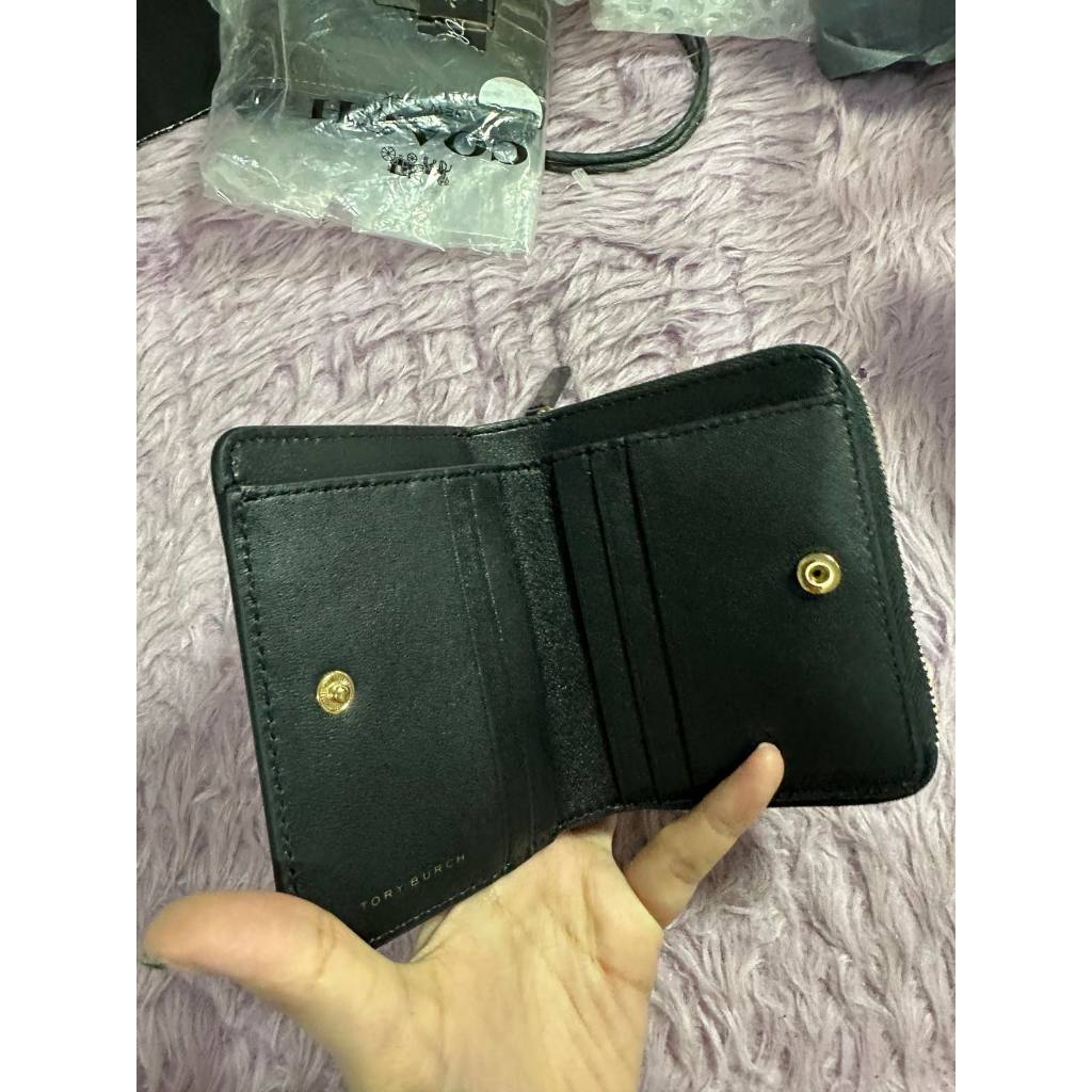 ORIG & IMPORTED TB Emerson Black Patent Small Wallet
