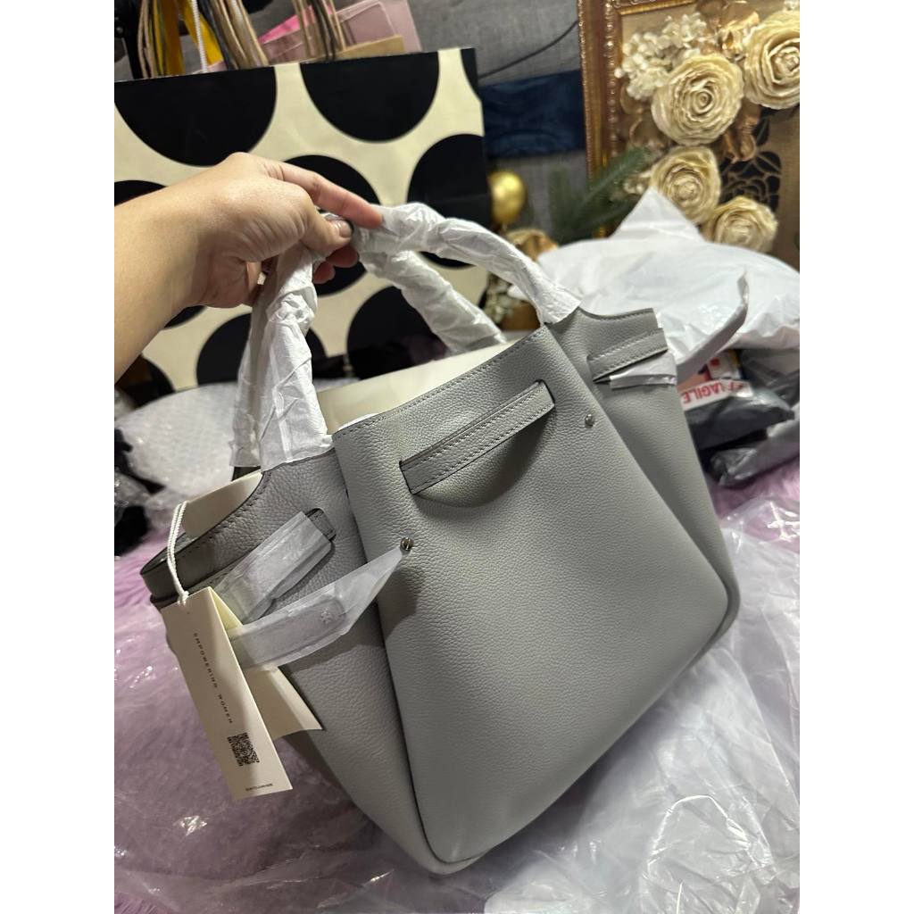 ORIG & IMPORTED TB Small Romy Top Handle Tote Gray Bag