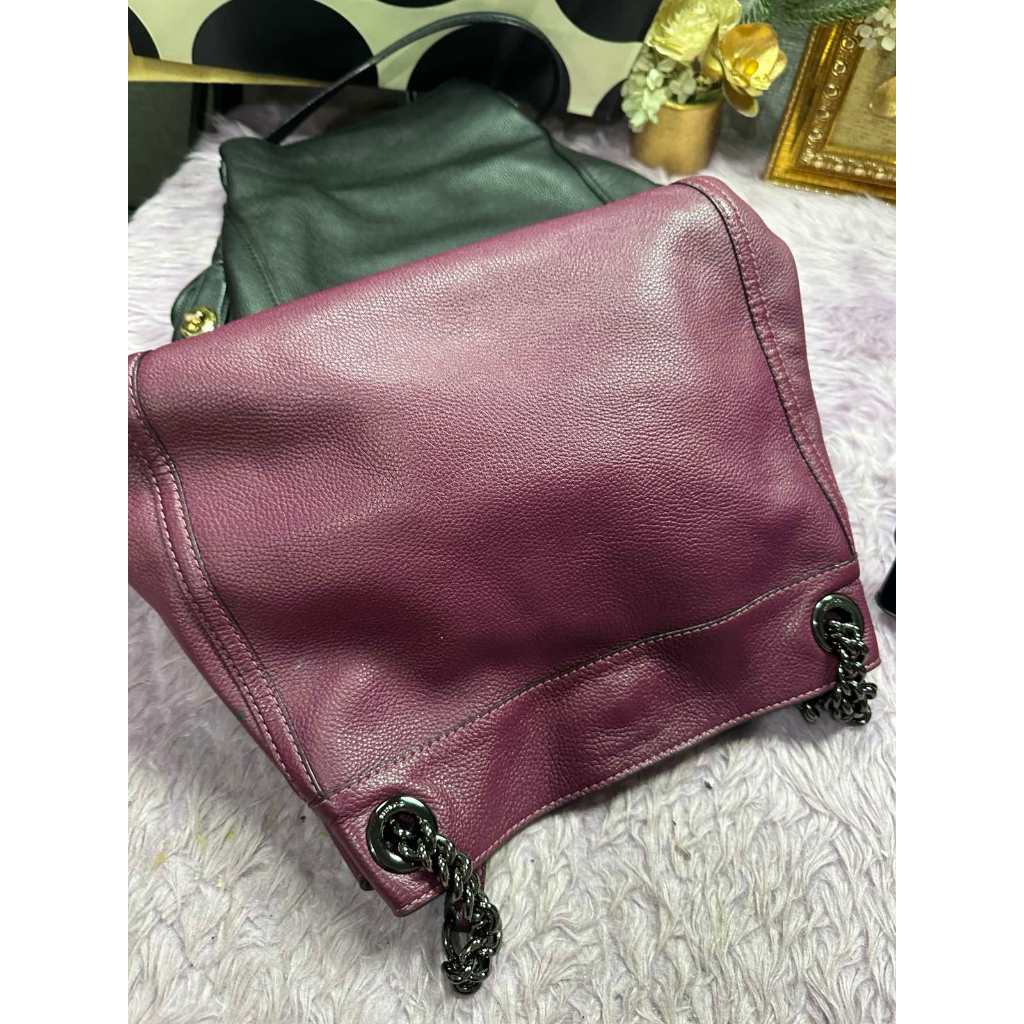 ORIG Preloved CCH Turnlock Edie Shoulder Purple Bag