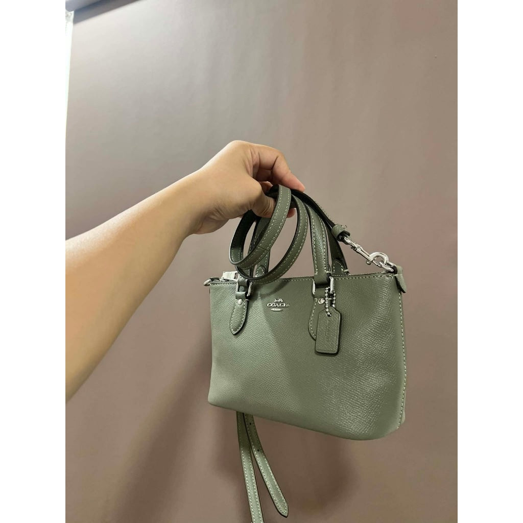 ORIG Preloved CCH Mini Gallery Crossbody Bag in Dark Sage Green