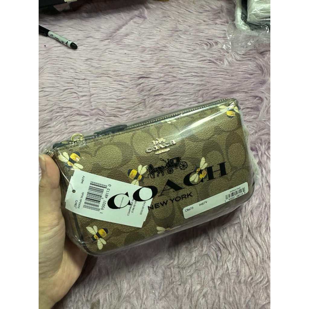 ORIG & IMPORTED CCH Nolita 19 With Bee Print Small Khaki Brown Bag