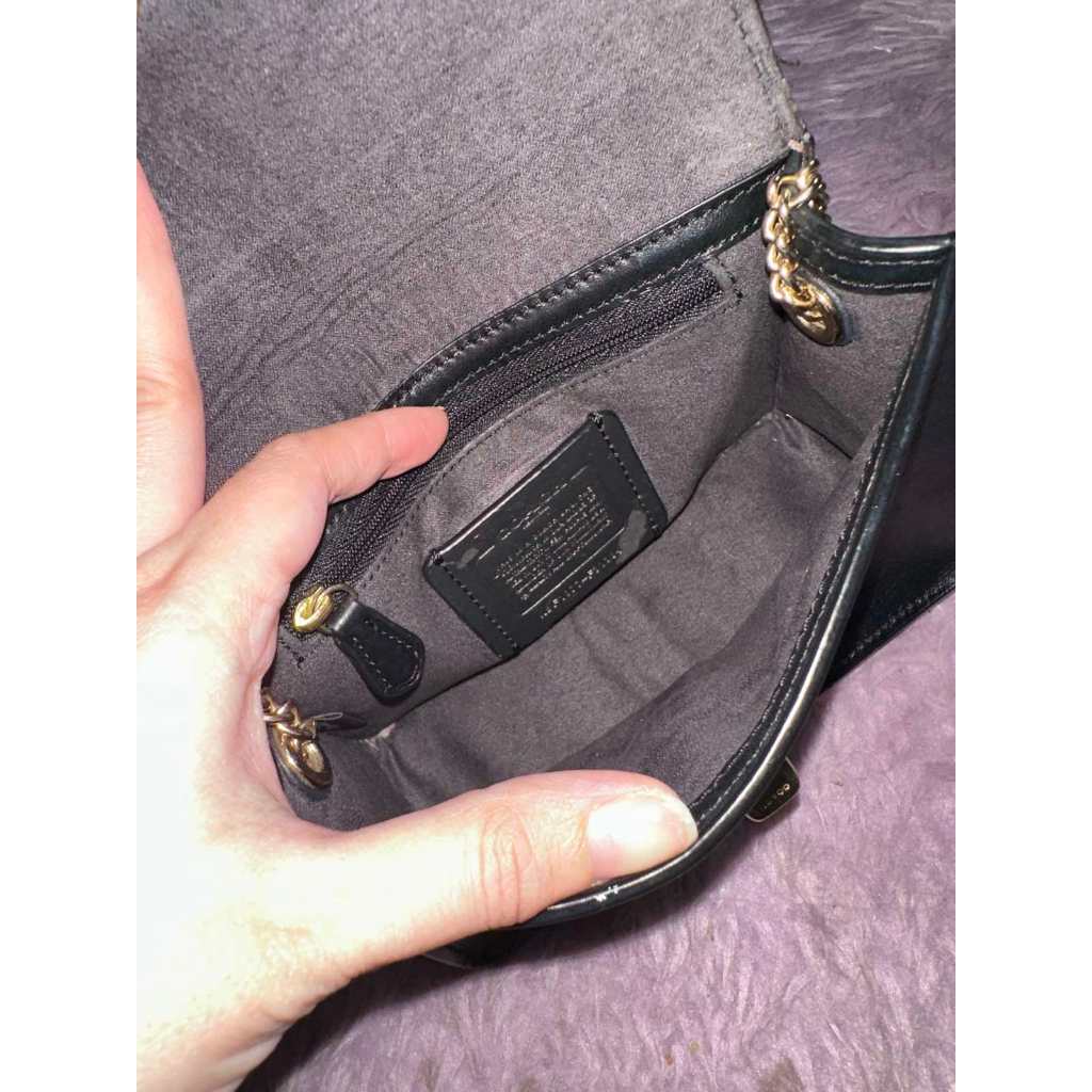 ORIG Preloved CCH  Black Leather Bowery Crossbody Bag