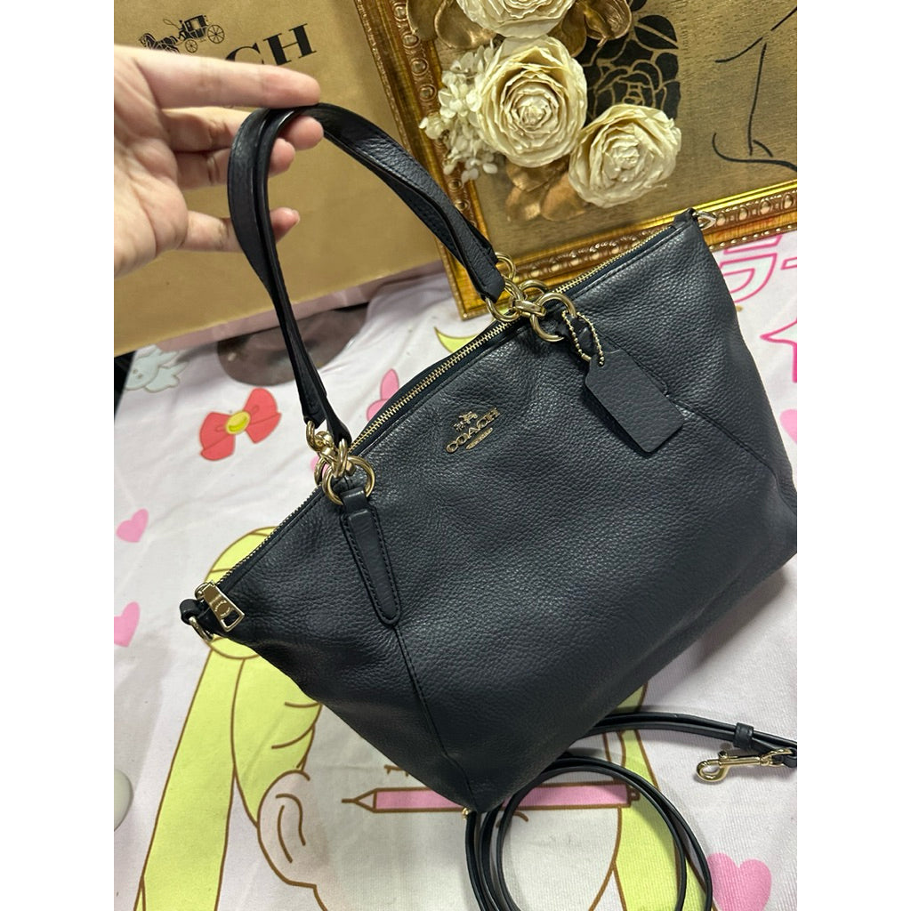 ORIG Preloved CCH Small Kelsey Satchel Crossbody Bag Navy Blue