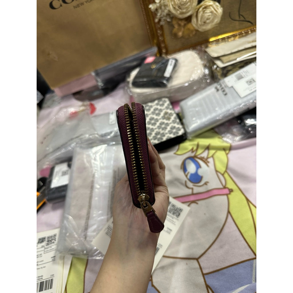 ORIG Preloved WITH FLAW CCH Pink Long Zip Around Wallet