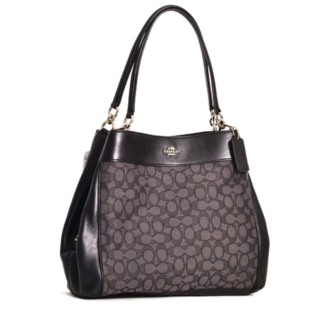 ORIG Preloved CCH Lexy Shoulder Outline Signature Black Hobo Bag