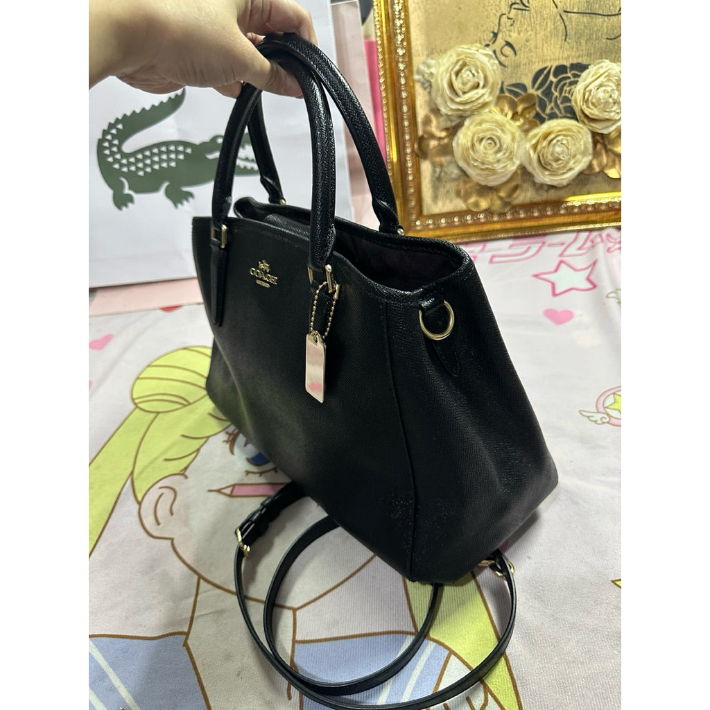 ORIG Preloved RARE CCH Margot Carryall Leather Satchel Black bag
