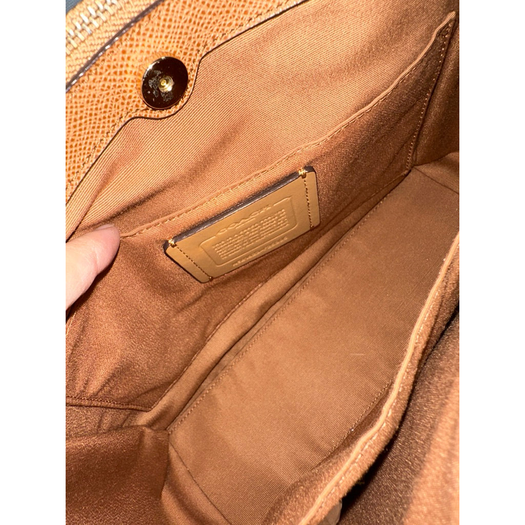 ORIG Preloved RARE CCH Mini Brooke Carryall Satchel Brown Bag