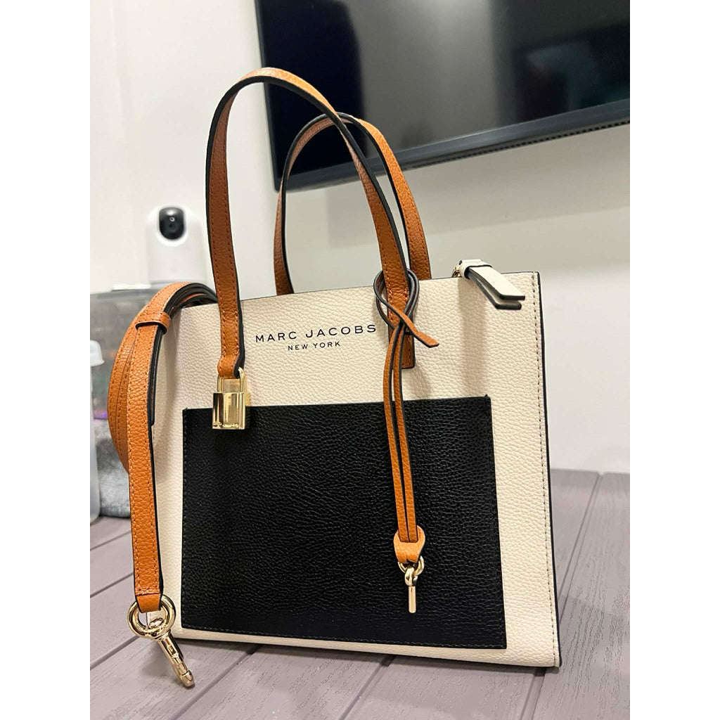 ORIG Preloved MJ Mini Grind Satchel Tote Bag Smoked Almond