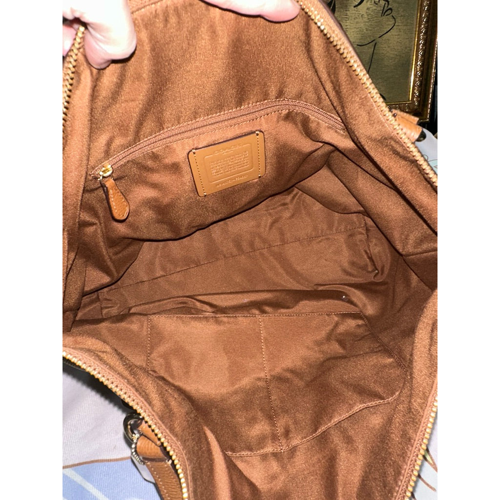 ORIG Preloved CCH Tyler Shoulder Hobo Crossbody Large Tote Brown Bag