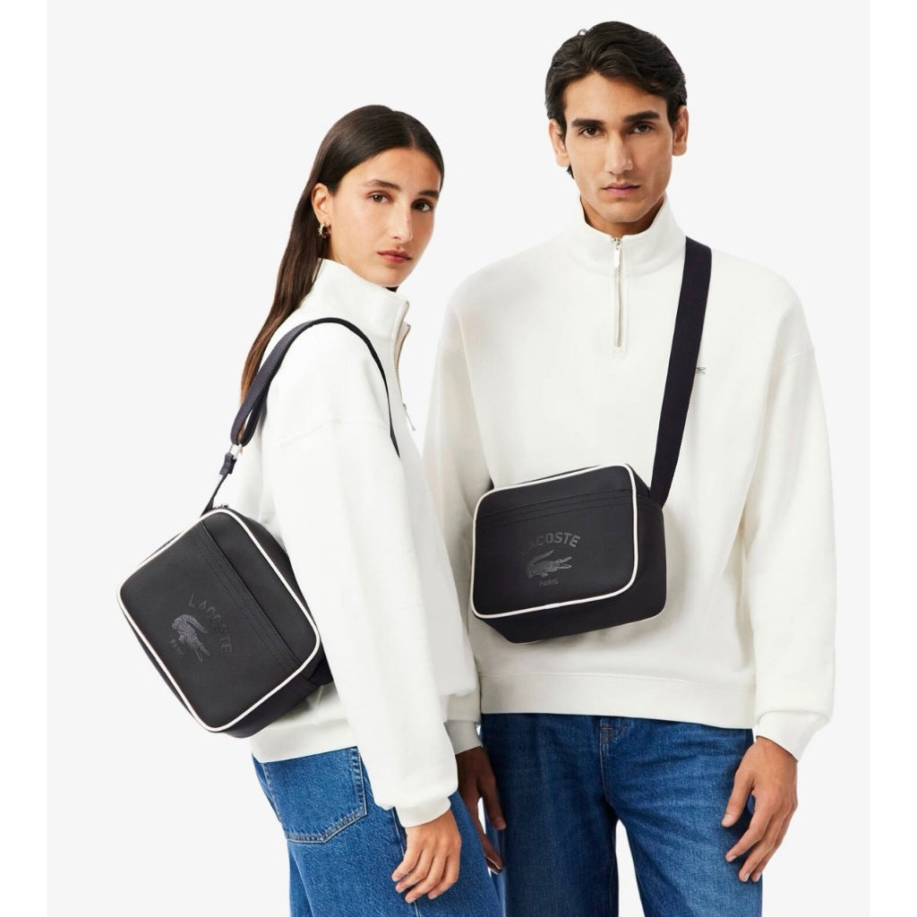 ORIG & IMPORTED LCT Medium Club 1930 Reporter Camera Black Men Bag