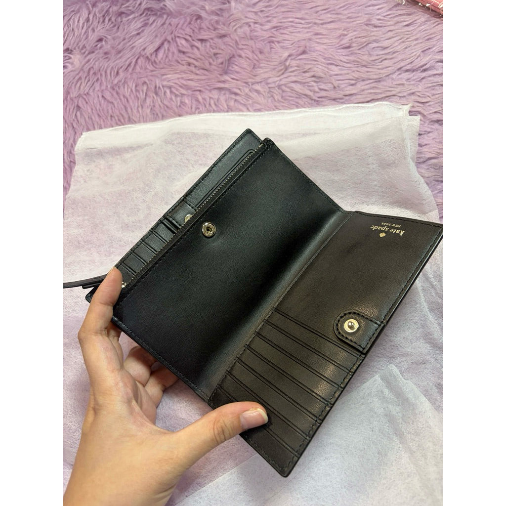 ORIG Preloved KS Patterson Drive Braylon Large Long Wallet Black