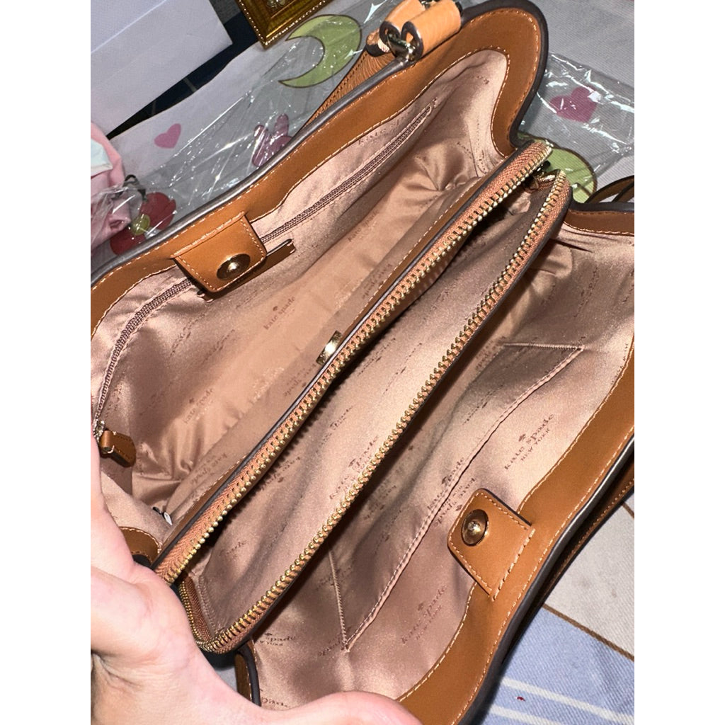 ORIG Preloved KateSpade Lena Satchel Brown bag