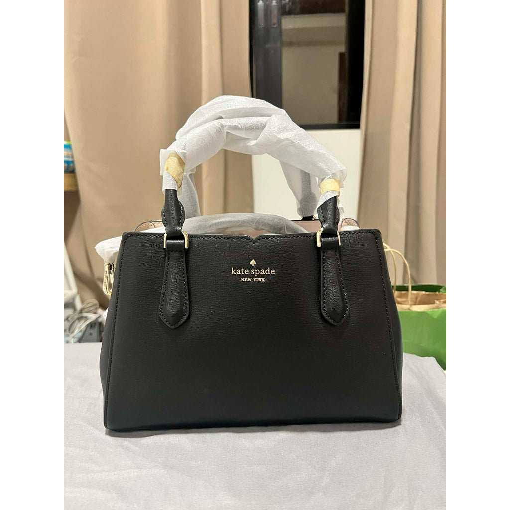 ORIG & IMPORTED KS Tippy Small Triple Compartment Satchel Black Bag