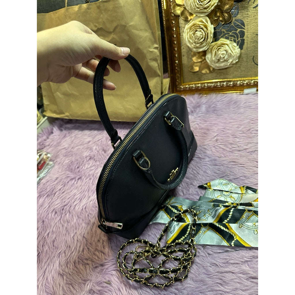 ORIG Preloved CCH Mini Sierra Dome Satchel Navy Blue Bag
