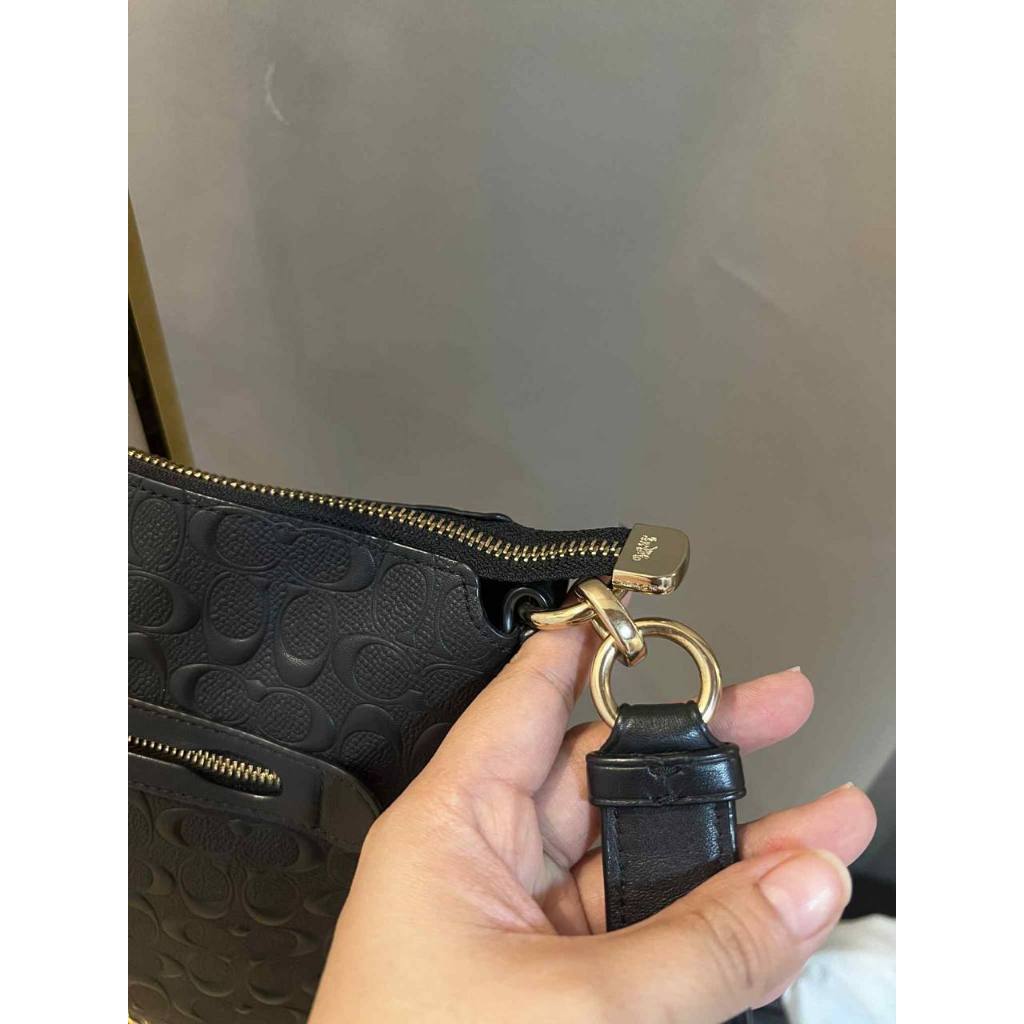 ORIG Preloved CCH Mae File Crossbody in Signature Leather Black Bag
