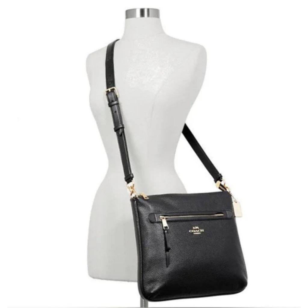 ORIG Preloved CCH Mae File Crossbody in Signature Leather Black Bag