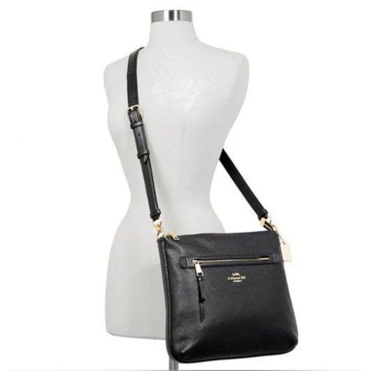 ORIG Preloved CCH Mae File Crossbody in Signature Leather Black Bag