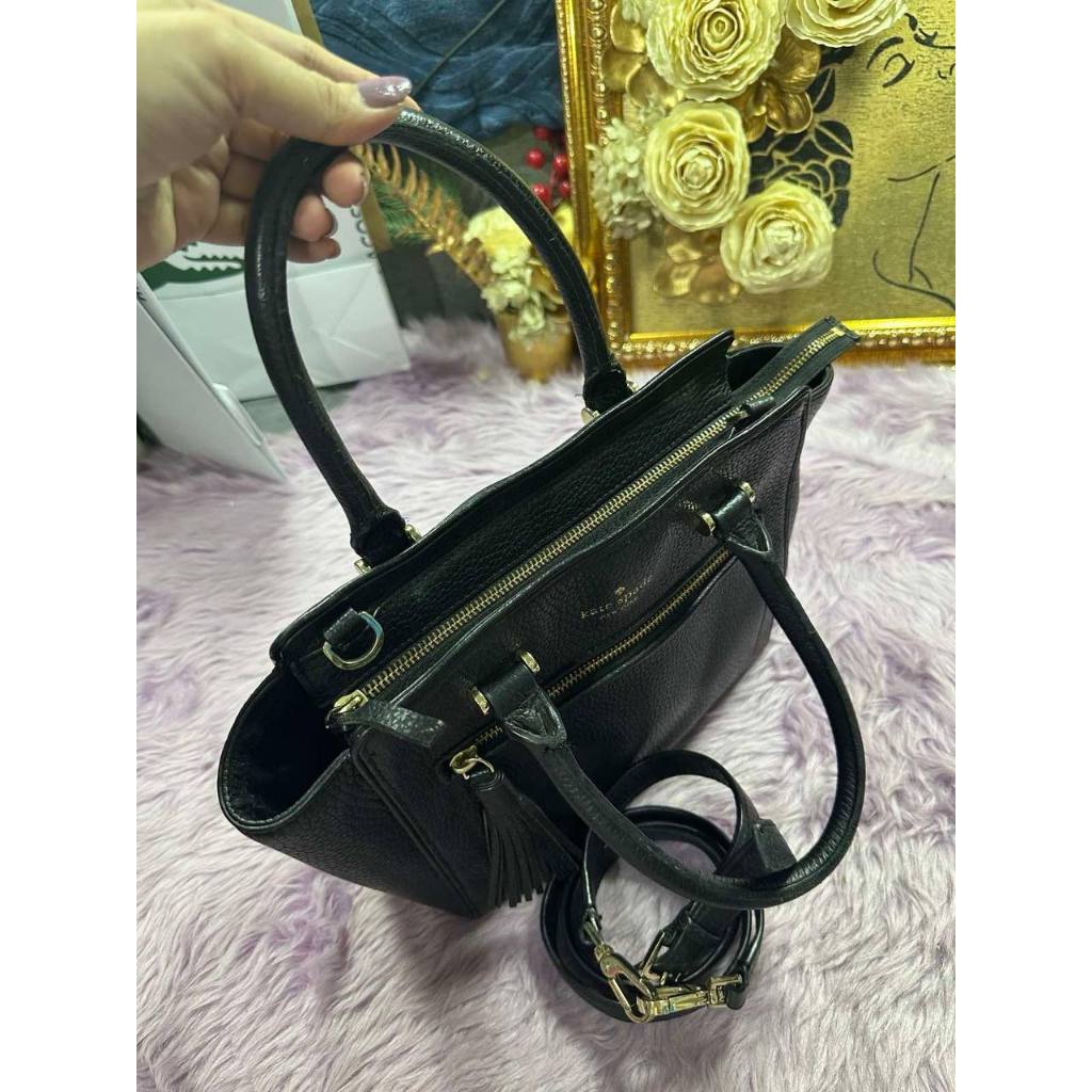 ORIG Preloved KS Chester Street Small Allyn Satchel Black Bag