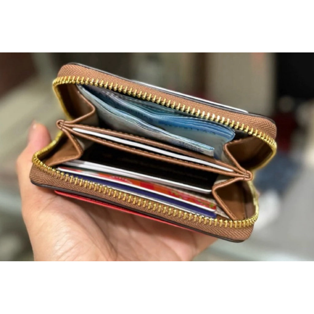 ORIG & IMPORTED MK Jet Set Travel Zip Around Card Case Small Coin Card Wallet