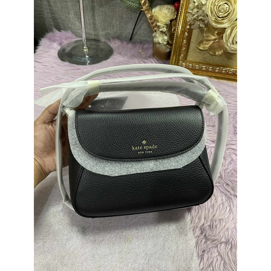 ORIG & IMPORTED KS Monica Small Flap Black Bag Crossbody