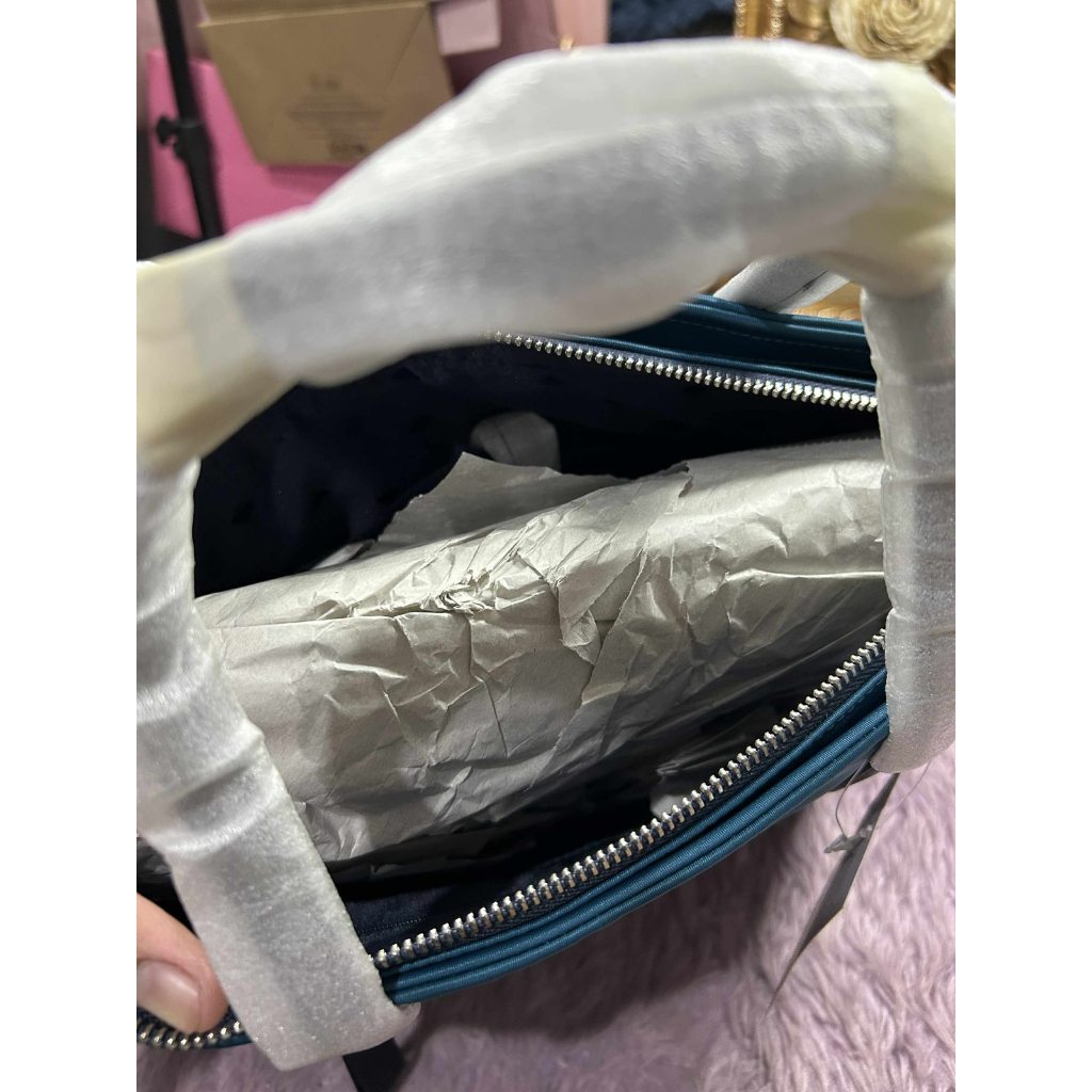 ORIG & IMPORTED KS Chelsea Medium Satchel Nylon Bag in Blue